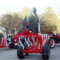 Ce Certificate Zm5004 Log Loading Trailer with Crane for Sale